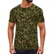 thumbnail image 2 of Ceisia Men's Slim Fit Dark Green Speckled Camouflage Print Crew Neck Short Sleeve Casual T-Shirt Gifts, 2 of 9