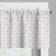 thumbnail image 3 of Ambesonne Love Valance Pack of 2, Romantic Cartoon Hearts, 42"X12", Mint Green Pale Pink, 3 of 5