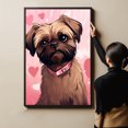 thumbnail image 4 of Brussels Griffon Dogs Wall Art, Lovely Dog Canvas Art, Home living room décor, Pets Canvas - Dog Gift Valentines Day for Him and Her, 4 of 4