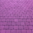 thumbnail image 1 of Ahgly Company Machine Washable Indoor Square Transitional Dark Orchid Purple Area Rugs, 6' Square, 1 of 7