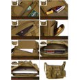thumbnail image 5 of Bolso bandolera táctico grande impermeable para ordenador portátil bolso de hombro militar casual verde Feliz Sencillez, 5 of 5
