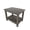 Charcoal Gray, variant on WestinTrends Tuscany Outdoor Side Table, All Weather HIPS 2 Tier Adirondack Small Patio Table with Storage, Charcoal Gray