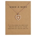 thumbnail image 3 of fastboy 26 Letters N Heart Shape Pendant Necklace Rhinestone Rose Golden Clavicular Chain Jewelry Couple Gift, 3 of 6