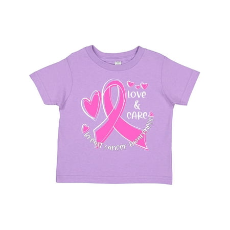 

Inktastic Love Care Cure Breast Cancer Awareness Pink Ribbon Gift Toddler Boy or Toddler Girl T-Shirt