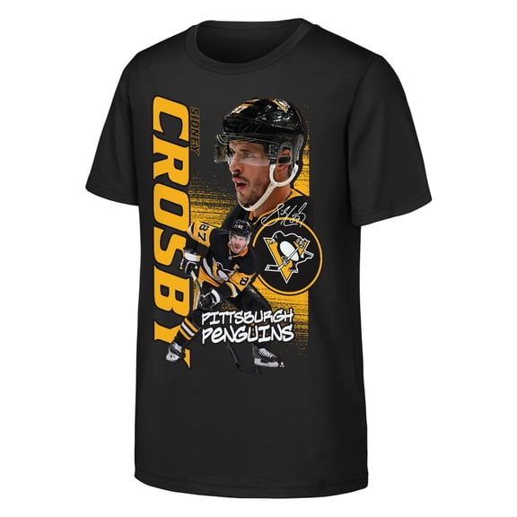 Youth Outerstuff Sidney Crosby Black Pittsburgh Penguins Playmaker T-Shirt