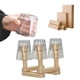 thumbnail image 5 of Estante de almacenamiento de desagüe de taza desmontable plegable de madera | Organizador de cocina caqui de madera de haya | Soporte portátil antideslizante para vasos, tazas, vasos de cerveza |, 5 of 5