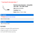 thumbnail image 2 of Back Up Lamp Connector - Compatible with 1988 - 1991 GMC V3500 1989 1990, 2 of 2