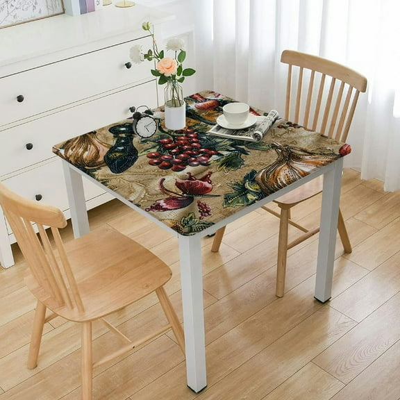 BANET and Vinyl Flannel Backed Tablecloth, y Olive Bottle Vinyl Tablecloth with Flannel Backing 36*36