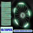 thumbnail image 2 of Car Wheel Fluorescent Sticker Reflective Warning Electric Sticker Vehicle Bicycle Luminous Y6Y7, 2 of 6