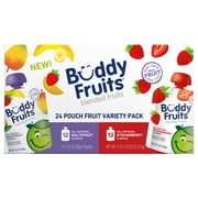 Buddy Fruits Blended Fruit Pouches Variety Pack, 24 ct.
