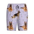 thumbnail image 4 of Wukai German Shepherd Dog Men’s Short Pajama Pants With Pockets Soft Sleep Pj Shorts for Men-Medium, 4 of 6