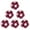 Dark Red, variant on 6pcs Table Soccer Balls Foosball Balls 36MM Table Game Accessory Orange / Dark Red