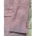 thumbnail image 5 of Seersucker Suit Mens Red/White Cotton Blend Modern Fit Suits, 5 of 5
