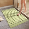 thumbnail image 6 of HongHeng Non Slip Bath Mat Quick Drain Shower Floor Mat Colorful Bathtub Mat Slatted Duckboard Design with Suction Cups 27 x 15 inches, 6 of 6