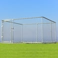 thumbnail image 1 of Gymax Large Pet Dog Run House Kennel Shade Cage 7.5' x7.5' Backyard Playpen, 1 of 6