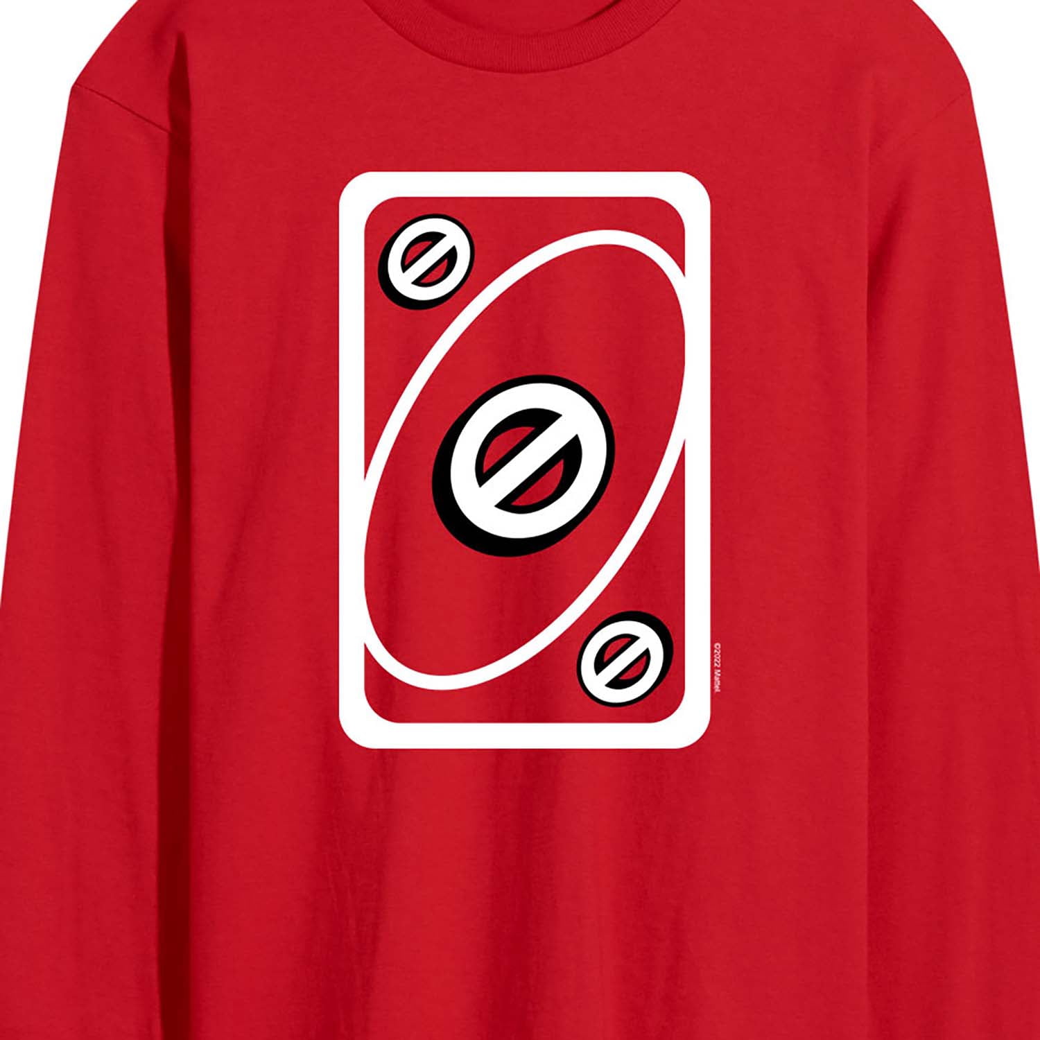 UNO Red Skip Card - Men's Long Sleeve T-Shirt