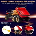 thumbnail image 7 of Eastvita 2-Seater 24V 6-Wheel Ride-On Dump Truck, Remote, Shovel, Music, Electric Dump Bed, 7 of 7