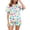 Blue, variant on GHSOHS Sleepwear Pajamas for Women Set Loungewear Sets Woman 2 Piece Sets Pajamas Floral Graphic Print Short Sleeve Button Shirt and Shorts Pajama Set Sleepwear Pj Sets Outfits Lounge Sets Pj Sets