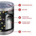 thumbnail image 4 of 12oz Tumblers Multicolor Christmas Light Pattern Vacuum Insulated Stainless Steel Travel Tumbler Cups Mug with Lid and Straw for Beer,Coffee,Beverages with Cleaning Brush for Cold & Hot Drinks, 4 of 5