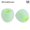 white&green, variant on 12pcs 3.8mm Colorful Soft Rubber Headphone Silicone Ear Tips Ear pads cushion Earbuds In-ear Earphone BLACK&GREEN M