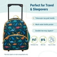 thumbnail image 5 of Wildkin Kids Rolling Luggage for Boys & Girls, Perfect for School & Overnight Travel, Carry-On Size (Jurassic Dinosaurs Blue), 5 of 7