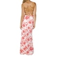 thumbnail image 6 of Biekopu Women Summer Sleeveless Dress， Summer Floral/ Plaid Bandage Spaghetti Strap Backless Long Dress for Cocktail Beach, S/M/L, 6 of 6