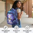 thumbnail image 6 of HUIACONG 17" Starfish Axolotl 4PCS Backpack for Kids, Waterproof School Bag with Lunch Box Pencil Case for Age 7-12, 6 of 7