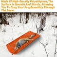 thumbnail image 4 of GARENAS Deer Drag SLED for Ice Fishing Game Firewood Gear and Accessory Consignments Made of Polyethylene Rugged and Durable Good for Snow(Orange), 4 of 8