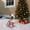 Gray + Pink, variant on Noble House Christmas French Bulldog Statue, Cheerful Holiday Dog Figurine in Santa Outfit, Brown Fur & Pink Shirt