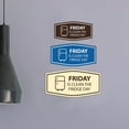 thumbnail image 4 of Signs ByLITA Fancy Friday Is Clean The Fridge Day Sign (Navy Blue / White) - Medium, 4 of 8