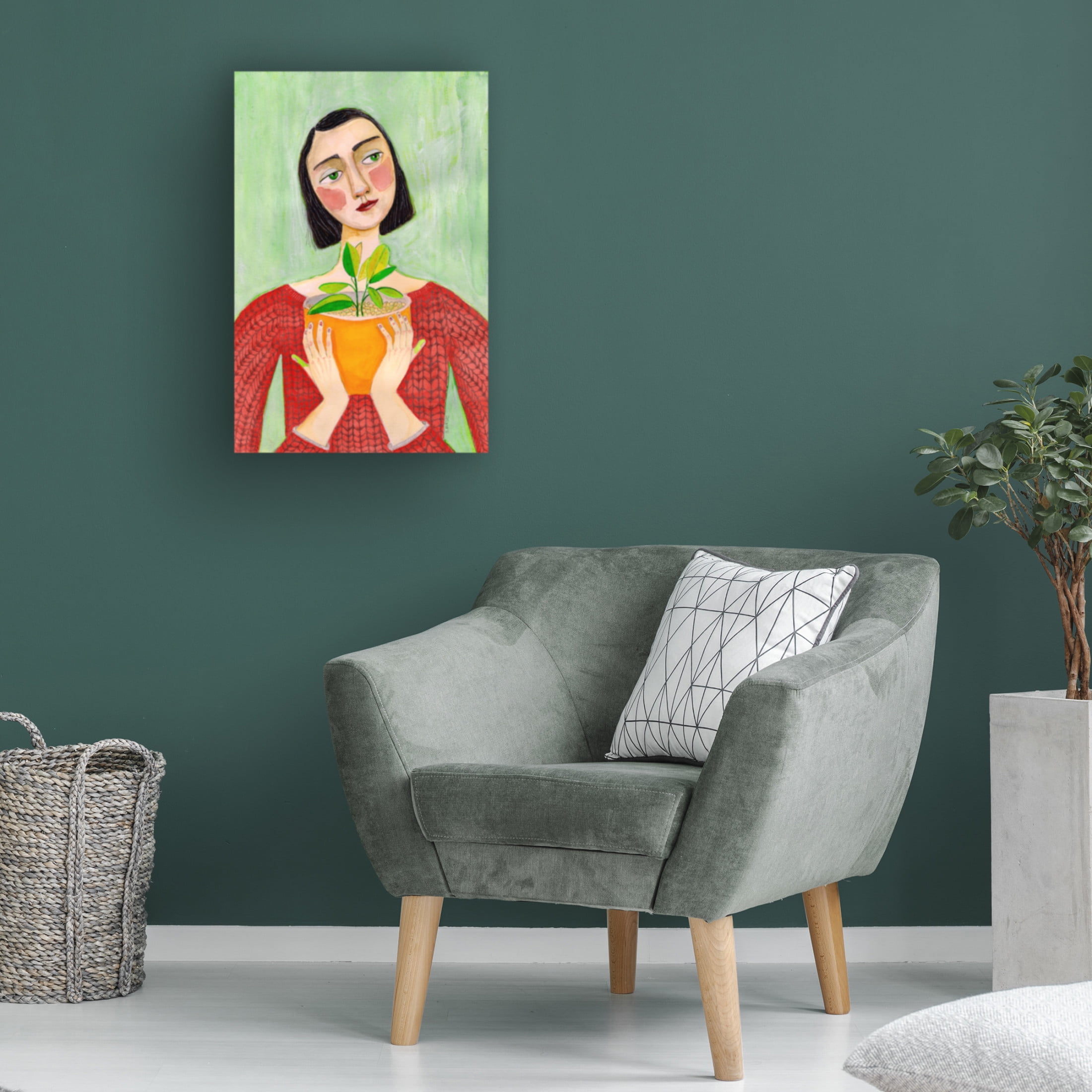 Trademark Fine Art Sharyn Bursic  Plant Mum Canvas Wall Art