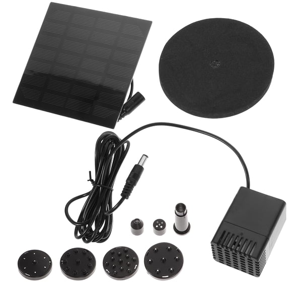 Bomba de agua solar de 1,2 W para riego exterior, fuente sumergible para estanque, piscina, acuario, fuentes, jardín y patio.
