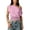 W10-Pink, variant on Tops For Women Short Sleeve Solid Color T Shirt Off Shoulder O Neck Tee Charm Clothing L Pink