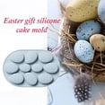 thumbnail image 4 of Injueey Molde de silicona de 10 agujeros para molde de pastel de Chocolate para postre de Fondant en forma de huevo de Pascua moldes decorativos DIY Almacenamiento y organización del hogar Injueey HA023373-00, 4 of 6