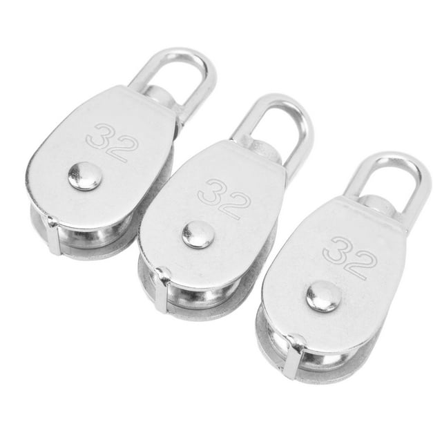 Pulley Block,3Pcs Pulley Block Stainless Cable Pulley Block Pulley Block Seamless Integration