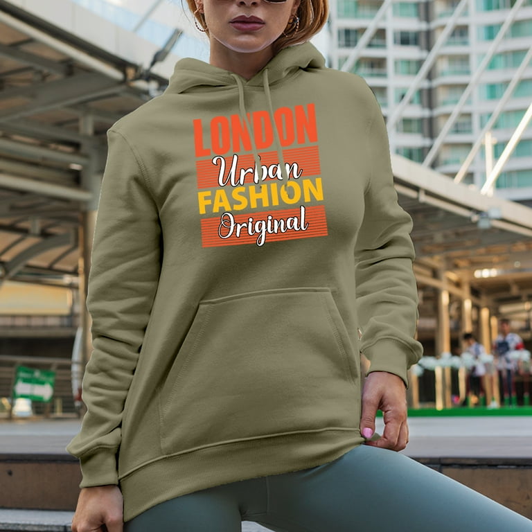 London Urban Fashion Original Sand Hooded Sweatshirt or Hoodie Small