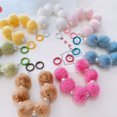 thumbnail image 4 of Colgante de bola de peluche para teléfono móvil, cadena de perlas, adornos de cuentas, llavero peludo para otoño e invierno, bolso, joyería, 4 of 6