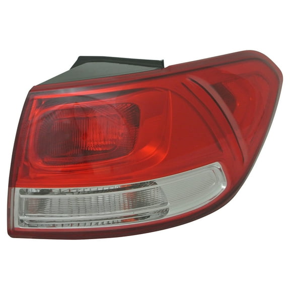 KAI New CAPA Certified Standard Replacement Passenger Side Outer Tail Light Assembly, Fits 2016-2018 Kia Sorento