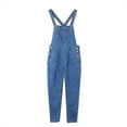 thumbnail image 4 of ZZwxWA Men's Bib Overalls Denim Work Overalls Classic Adjustable Straps Jean Pants Pocket Overall Jumpsuit Fashion Workwear Festival Gift, 4 of 4