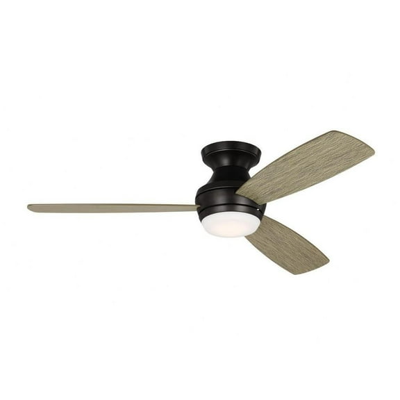 3 Blade Ceiling Fan with Light Kit in Modern Style-10.8 inches Tall and 52 inches Wide-Aged Pewter Finish Bailey Street Home 96-Bel-4828534