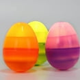 thumbnail image 6 of Bright Multicolored Easter Egg Assortment - 12Pcs Easter Eggs for Egg Hunts, Decorations, and ChildrenÃ¢ÂÂs Easter Activities, 6 of 9