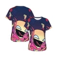 thumbnail image 6 of Invader Zim Gir Women's T Shirts Round Neck Short-Sleeve Soft T-Shirt Summer Casual Tee Tops 3D Printing Tee Shirt, 6 of 6