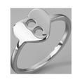 thumbnail image 2 of Semicolon Ring Heart Dot Stainless Steel Ring Your Story Romantic Jewelry, 2 of 5