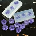 thumbnail image 2 of WINDLAND Silicone Nail Carving Mold 3D Various Size Five Petal Flowers Nail Stamping Stencils UV Gel Polish Manicure Mould, 2 of 12