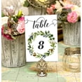 thumbnail image 4 of Darling Souvenir Double Sided Print Rustic Leaf Table Numbers Decorative Wedding Reception Table Top Cards-4" x 6" (1 to 40), 4 of 4