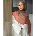 thumbnail image 5 of Women Big Size Gradient Cotton Rayon Crease Hijab Scarf Lady Wraps And Shawls Headband Turban, 5 of 6