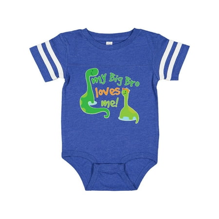 

Inktastic My Big Bro Loves Me Baby Brother Gift Gift Baby Boy Bodysuit