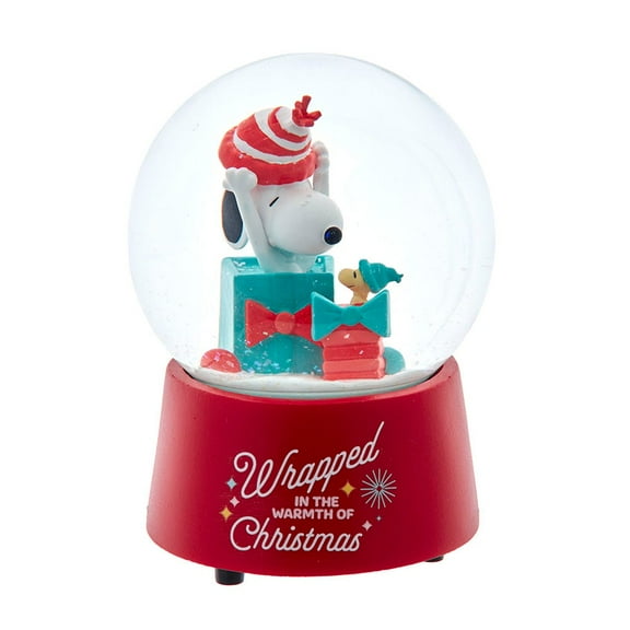 Peanuts PN8241 100 mm Musical Snoopy with Presents Water Globe