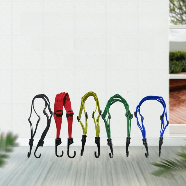 Correa para casco de motocicleta, cuerda para pedal, correa para motocicleta, cuerda elástica, cuerda para casco, batería, bolsillo de red para coche