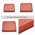 thumbnail image 3 of Uxcell 6" 7" 10" Plastic Square Plant Pot Saucer Flower Drip Tray, Red 6in1 Set, 3 of 5